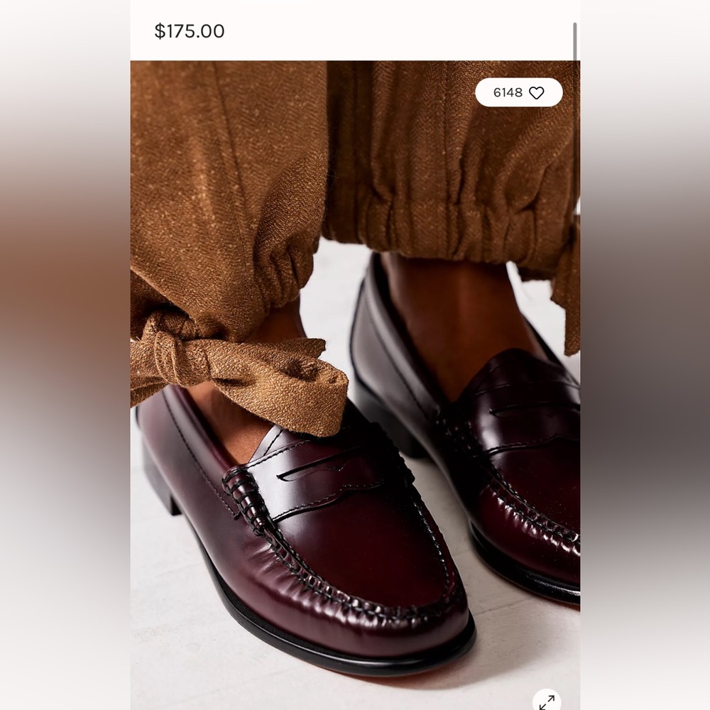 G.H. Bass Weejuns in Wine - 8 WIDE